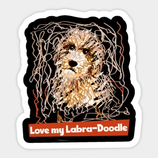 Labradoodle Doodle Sticker